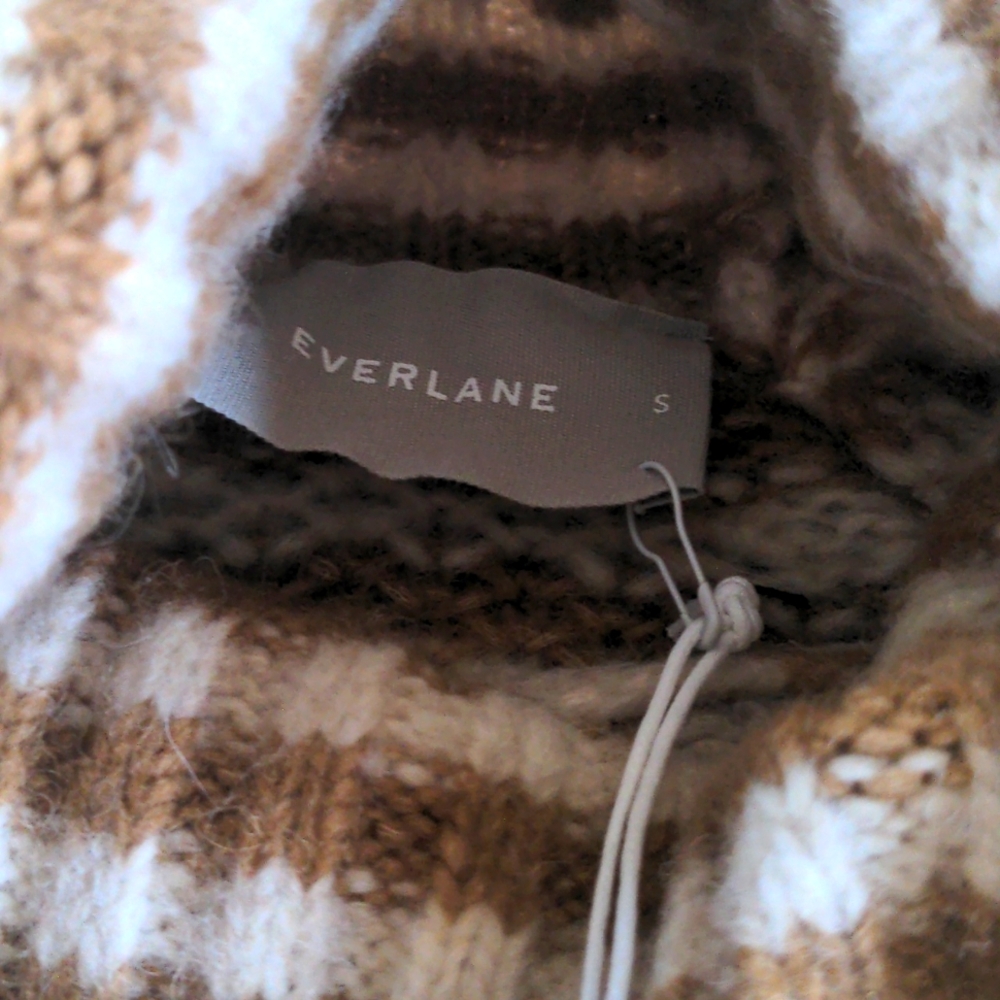 🆕 EVERLANE The Cloud Oversized Merino Wool/Alpaca Turtleneck - Picture 13 of 16